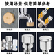 A beautiful brass thickened 4-point internal and external wire water pipe plug, four-point triangular valve plug cap, faucet plug, explosion-proof 20 bulk head, extra thick 4-point external wire plug, copper color