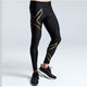 2XU compression pants sports men and women quick-drying running pants training stretch yoga pants gradient fitness tights trousers gold label women's trousers thin section L
