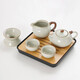 Chuwu Ru Kiln Kung Fu Tea Set Small Home Hotel Office Light Luxury High-end Teapot Tea Tray Personal Tea Drinking Set