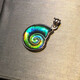 Shixi Canada's new other/other natural crystal/semi-precious stone necklace ammolite pendant