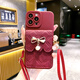 Lingliu es adecuado para la billetera de monedas de la caja de teléfonos móviles Vivox100 X90S/X80Pro Pink Shirley Doll x70 Cartoon Iqoo12 Simple Y77 anti-Fall Crossbody S1 Billetera de monedas de aguacate verde oscuro + Patrón de cuero Sendilla Vivo X100