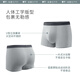 Beneunder Modal men's underwear 3 pairs of markless crotch antibacterial ice silk boxer pants breathable sports boxer pants moon tuff + dusk black + gray and olive green 3 pieces M