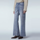 Jnby/Jiangnan Buyi Frühlings- und Herbstjeans für Frauen reines Baumwollwasser Waschen lässig Micro-Flame Hosen Flare Hosen 5o2e11730 992/Denzi Lan M.