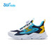 361 children's shoes, children's running shoes, summer boys and girls 3-14 years old, large mesh knob running shoes, blue 36
