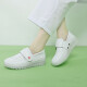 Song Meilin nurse's special work clothes female nurse shoes soft sole 2024 flat comfortable breathable thick sole increased non-slip white summer white-p60135