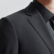Announcement Bird Suit Men's Clothing (Single Top) [Same Style for Zhang Ruoyun/First Set in Life] Business Suit Black (Single Top) 50 A (180/100)
