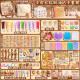 Suixue Kapibala Cream Glue Guka Versión de lujo Niña para niños Material de bricolaje hecho a mano Are rápidas y Guka Guka Disco Guka Coloque de niñas Guka Gula Gula Cuenta de cuentas a mano Malote de niña Little Girl [1047 Piezas] Guka + Cuenta de mano + Set de helado/Entrega