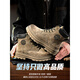 Yuqiao Martin Boots Men's High Top 2025 Big Big Yellow Boots gruesas Suelas de trabajo Estilo británico Botas anti-Slip Boots Apretables para hombres Khaki [Skin de cerdo de 2 capas Ultimate Edition] 40 Tamaño de los hombres