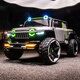 
Weini children's electric car, children's four-wheel pickup truck, off-road vehicle, boys and girls can sit on remote control toy car, large children's car, light gray + 14A super battery + soft seat + hard wheel, 775 dual-wheel drive large motor + Bluetooth music