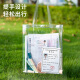 Jindeli Prüfungsbeutel transparente Bag Handtasche Schülern Akten Bag Aufbewahrung Tasche Mittelschule Schreibweichung Untersuchung Speziales Beutel Tutoring Bag Tutoring Bag Grundschule Kunsttasche Hausaufgabenbeutel FB9857