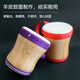 Percussion Instrument Kinderhand Drum Sheepell Hand Drum Kindergärtner Lehrer Slap Drum Holz Taille Trommel mit seinen Händen. Grundstil der Handtrommel - schwarz