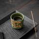 SUSHI CERAMICS raw purple sand green clay plum blossom cup Chen Ruiling's work master cup tea cup Kung Fu cup companion gift box