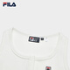 Fila offizielle Frauengestricke Weste 2025 Sommer Neue Weste Sport Slim Unterwäsche Schwarz Cloud White-Wt 170/8a/L