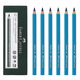 Original imported from Germany, Huibojia 698 pork special marker for waterproof and oil-proof pig blue water-soluble pencil beef, mutton pork marker pen slaughter pen color box monochrome meat marker pen [6 packs]