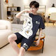 Langsha (Langsha) College-Student Pyjamas Sommer-Männer kurzärmelig reines Baumwoll-Dünne koreanischer Jugend-Sommer-Männer-Kleidung Highschool-Schüler Schlafstillstand q Kurzärmelige Männer 1396 Neue weiße L-Standard