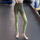 Cote Dilan brand summer yoga pants for women, high-waisted, tight-fitting, elastic butt-lifting, slimming sports running fitness pants, Pilates pants, gradient gray L