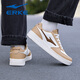 Hongxing Erke small white shoes men's shoes sports shoes new style leather waterproof casual skateboard shoes flat teenage shoes men microcrystal white/khaki 1477 41
