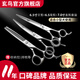Black Bird Professional Pet Scissors Set Dog Hair Shearing Pet Grooming Tools Straight Cut Curved Scissors Teeth Scissors Teddy Bichon Grooming Small Dog 7 Straight + 6.5 Curved + 6.5 Teeth Novice
