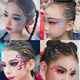 St. Xian's Christmas children's stage makeup liquid eye shadow shiny gel sparkling performance sequins face jewelry eye makeup bottled sequins big red 1 bottle