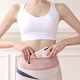 Yupinjia sports waist bag, running mobile phone bag, men's and women's outdoor morning running fitness multi-functional waterproof invisible light and close-fitting waist bag light pink