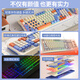 
Silver carving keyboard mechanical feel e-sports game keyboard and mouse set wired office keyboard and mouse computer notebook ergonomic 98 key number portable external typing keyboard KM800 Bihai orange - keyboard and mouse set One year new - simple layout - simple