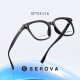 Slova Lunes Frame Baulu Même style Light et Fashionable Round Cadre peuvent être équipés d'une lentille Lumière anti-Blue Myopie SF753 C36 Gris foncé [SEULE SEULE FRAMPLE]