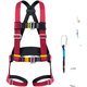 Golmud full body five-point safety belt high-altitude operation safety rope set national standard construction safety belt GM3523 GM3523-single small hook 1.8 meters