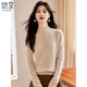 She enjoys 100% pure wool sweater women's autumn and winter half turtleneck sweater bottoming sweater twist wool sweater women T144Z8007