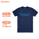 
SIMMS new short-sleeved T-shirt spring and summer breathable and comfortable boys' fashion Luya outdoor fishing suit soft and comfortable quick-drying PG-12803 short-sleeved-dark blue S