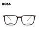 雨果博斯（HUGO BOSS）光学眼镜框男女款修饰脸型超轻方框近视眼镜架1484 2IK 56mm