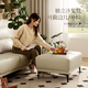 Muebles para el hogar Gujia (Kuka) Luz moderna de cuero de lujo de cuero pequeño capa superior de caza de vacas muebles de sala de estar 1105 1227 en blanco suave gran asiento de cuatro personas 3.58m