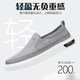 Sieben Wolf Herrenschuhe Sommertuchschuhe Herren atmungsaktive Arbeitsschuhe Vielseitige Herren -Leinwandschuhe Lazy Casual Shoes Herren Schwarz No Shoelaces 40 Lederschuhgröße