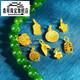 Sen uses 18k gold heart-shaped God of Wealth Tai Sui Gourd Bafanglai Cai Pendant pendant diy jewelry bracelet necklace clavicle pendant leaves/single piece (A802)