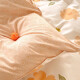 Jie Liya four-piece set thickened small fresh ins style bedding double early summer-orange quilt cover 200*230cm