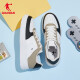 Jordan Herrenschuhe vielseitige Top-atmungsaktiven Brettschuhe dicker alleinerheigerender legaler weißer Schuhe Sportschuhe Sport Schuhe