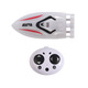 Yunya's new 2.4G stunt waterproof mini wireless remote control boat toy children's outdoor summer water play LED toy boat 7cm-2.4G white rowing model