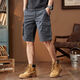 Lingkaqi American Retro Trendy Brand Tooling Shorts für Männer losen 2024 Sommer Neues Mehrfach-T-Fünf-Punkte-Hosen Casual Mid-Pant