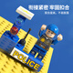 Big-eyed little baby 147 particles police car building blocks assembled and inserted 3D three-dimensional children's educational toys for boys and girls birthday gifts