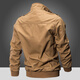 
Military fan supplies Furious tanks for men's spring retro pure cotton work jacket MA1 pilot jacket winter plus velvet top special forces tactical clothing C9903-Military green (plus velvet) XL