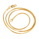 Fat Donglai's same necklace for men, 24K gold-plated snake bone chain, hip-hop versatile clavicle chain for women, 50cm