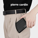 Pier Cardin Herren Brieftasche kurzer Mehrzweck-Ticket-Clip-Brieftasche Horizontaler Brieftasche Vatertagsgeschenk für Papa Männergeschenk Schwarz