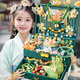 
Kakabele children's hair accessories set gift box toys girls' Hanfu headdress 3-10 years old best friend's birthday gift ancient style jewelry box