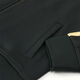 Adidas Chaqueta para niños Spring Cardigan para niños al aire libre Sports Versátiles versátiles de cuello negro/oro 128