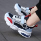 Huilirui Sneakers para niños para niños Nuevos zapatos casuales de malla transpirable para los zapatos para correr con el suelo suave y anti-deslizamiento de los niños en medio