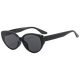 NOUVEAUX CATS HEURS HEURS HEET BLACK FIGNES DE PANDA SASHA Sasha Lunettes de soleil rétro européennes et américaines pour femmes verres anti-ultraviolets ultraviolets