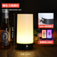 Bright luxury atmosphere rechargeable table lamp customized printing balcony dining table wine bar decoration bedroom night light desktop script killing lamp warm white light with charger