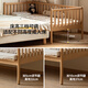 
Genji Wooden Children's Furniture Children's Bed Solid Wooden with Guardrail Splicing Bed Adjustable Home Large Bed Wide Bed Baby Multi-Function Small Bed 0.8 meters Children's Bed (with Guardrail) + Mattress