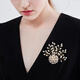 Idel's new brooch, high-end corsage for women, light luxury, high-end temperament, suit pin, coat accessories, birthday gift, brooch gold XZ0536