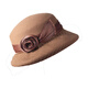 Lan Shimeng Wearing Autumn and Winter Hat Women's Wool Top Hat Warm Basin Hat Hepburn Style Fisherman Hat Elegant Fashion Flower Decoration High-end Light Luxury*White (High Quality-100% Wool) Adult Per Size (Adjustable 56-58cm)