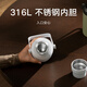 Xiaomi big belly thermos cup, outdoor thermos kettle, double drink cold cup, 316L portable water cup, olive green 1L